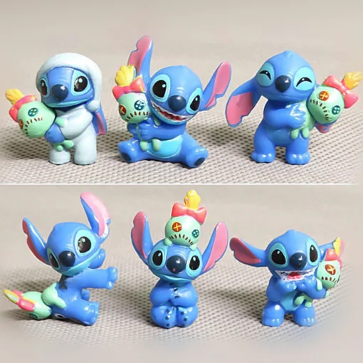 Miniso 6pzs Lilo & Stitch Colec. Figuras