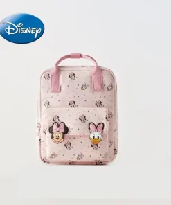 Mochila Escolar Infantil Impresa con Dibujos Animados de Minnie, Pato Donald y Disney