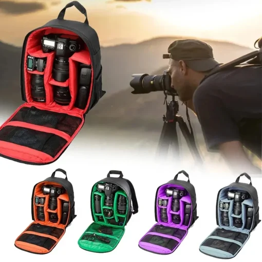 Mochila de cámara multifuncional para exteriores