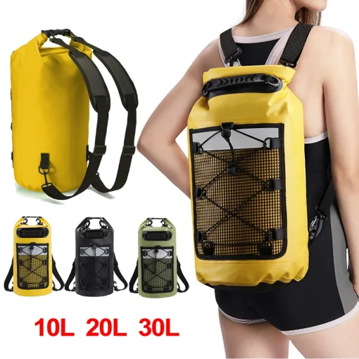 Mochila impermeable PVC natación para 10L 20L deporte náutico