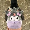 Mochila nueva de peluche kawaii de canela, corazón lolita negra, gran capacidad, regalo de Navidad para niños