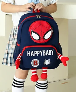 Mochilas Spiderman Héroes Estudiantes Escolar Dibujos