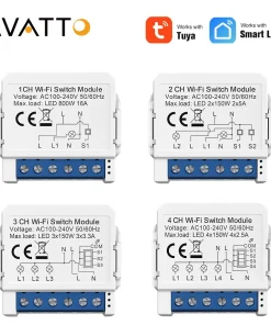 Módulo de interruptor inteligente Tuya AVATTO WiFi