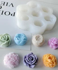 Moldes de silicona para flores de 7 piezas