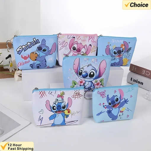 Monedero Disney Stitch Monedas Caricatura Anime Bonito