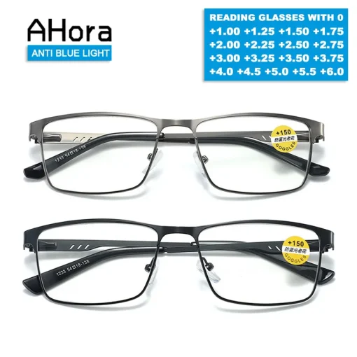 Montura grande cuadrada de gafas anti luz azul