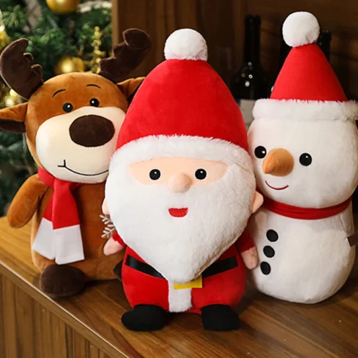 Muñeco de peluche de Papá Noel de dibujos animados