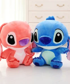 Muñecos de peluche Disney de MINISO, Stitch azul y rosa