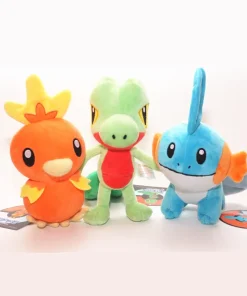 Muñecos de peluche Pokémon, Torchic, Treecko, Mudkip