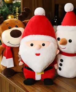 Muñecos de peluche de Papá Noel de dibujos animados