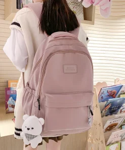 Nueva Moda Mujer Gran Capacidad Impermeable Colegio Mochila