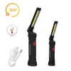 Nueva linterna portátil COB LED USB recargable