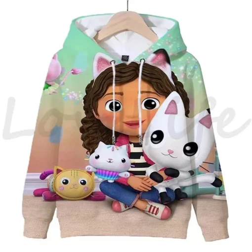 Nueva sudadera con capucha de otoño Gabbys Dollhouse