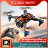 Nuevo dron K12Max, control manual, 5G, cámara 8K HD, zángano sin escobillas, posicionamiento de flujo óptico