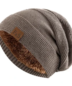 Nuevos Gorros de Invierno Unisex Holgados con Forro de Piel