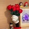 Nuevos adornos de escritorio con florero, Mickey de dibujos animados creativos, estilo hogareño, colección de modelos de bricolaje, juguetes, regalos de cumpleaños