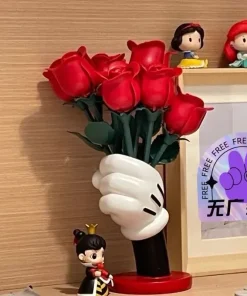 Nuevos adornos de escritorio con florero, Mickey de dibujos animados creativos, estilo hogareño, colección de modelos de bricolaje, juguetes, regalos de cumpleaños