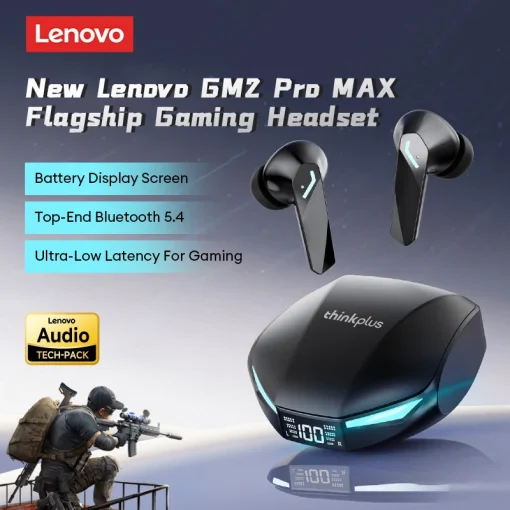 Nuevos auriculares Bluetooth 5.4 Lenovo GM2 PRO MAX