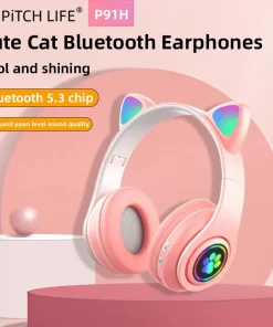 P91H Auriculares inalámbricos Bluetooth con luces LED