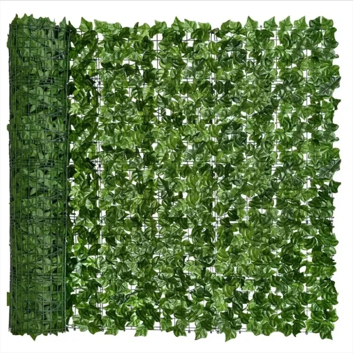 Paneles valla hoja verde Hiedra artificial 50x200cm