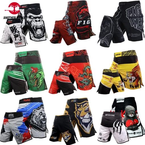 Pantalón MMA de Tigre, short de boxeo de combate