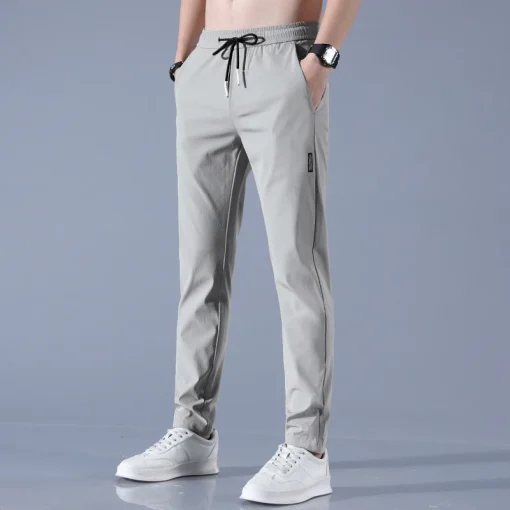 Pantalón de seda helada para hombre