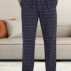 Pantalón pijama cuadros hombre casual hogar