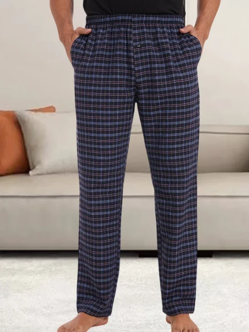 Pantalón pijama cuadros hombre casual hogar