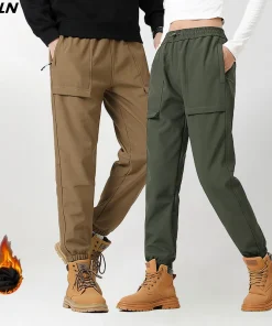 Pantalones cálidos de vellón grueso JNLN