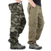 Pantalones cargo camuflaje tácticos para hombre