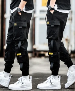 Pantalones cargo casuales hip hop para hombre