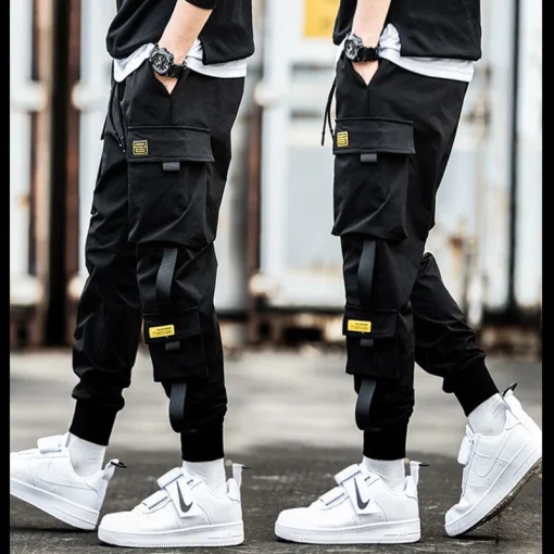 Pantalones cargo casuales hip hop para hombre