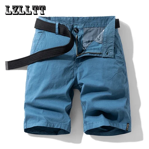 Pantalones cargo cortos de algodón de verano para hombre