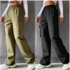 Pantalones cargo streetwear vintage de moda para mujer