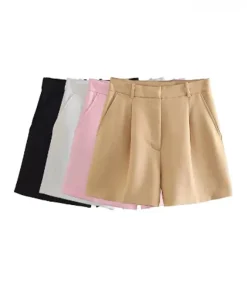 Pantalones cortos bermudas de moda para mujer Mooyufon