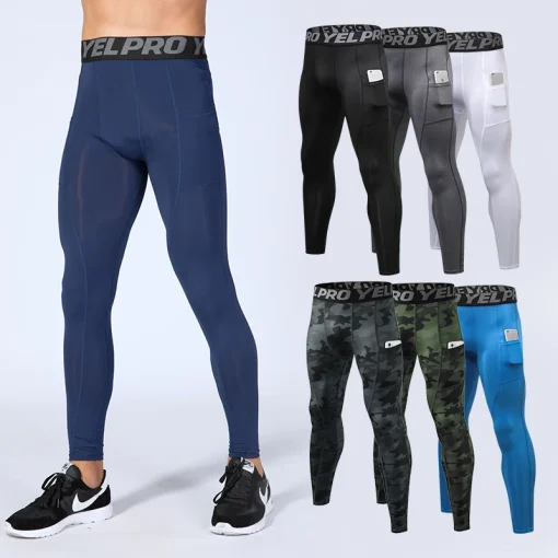 Pantalones de compresión para Correr Hombre