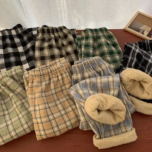 Pantalones de felpa cálidos de moda, cachemir