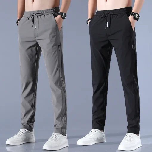 Pantalones de hombre Ice Silk 2024