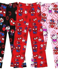 Pantalones de pijama Hello Kitty para mujer, sueltos