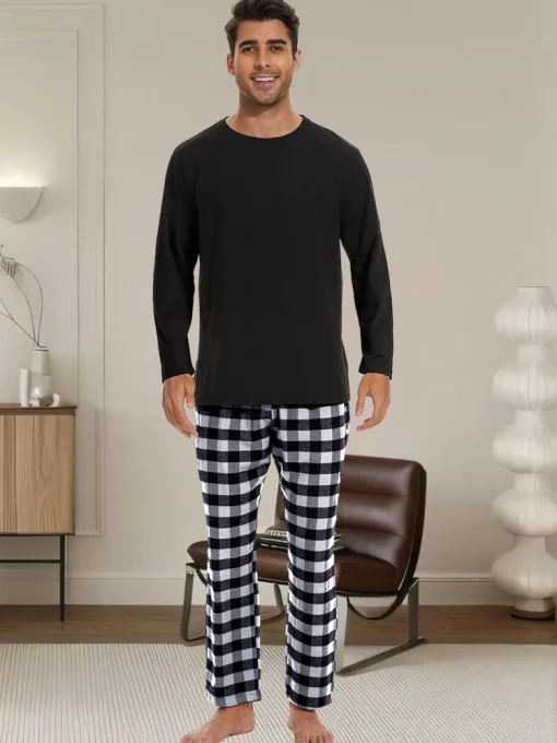 Pantalones de pijama de franela para hombre