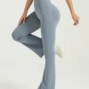 Pantalones de yoga acampanados de cintura alta para mujer