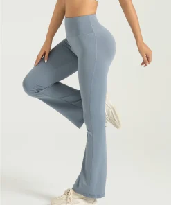 Pantalones de yoga acampanados de cintura alta para mujer