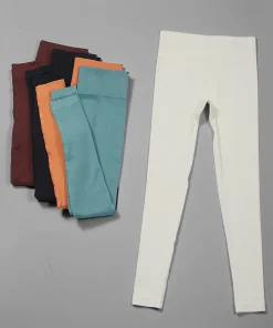 Pantalones de yoga para mujeres sin costuras, cintura alta