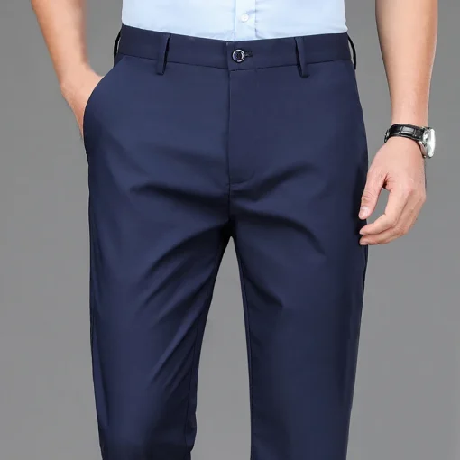 Pantalones elásticos informales para hombre