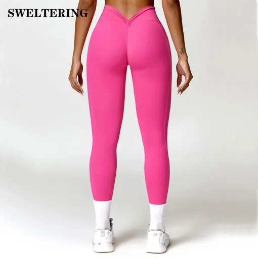 Pantalones para yoga, leggings deportivos, mujer, cintura alta