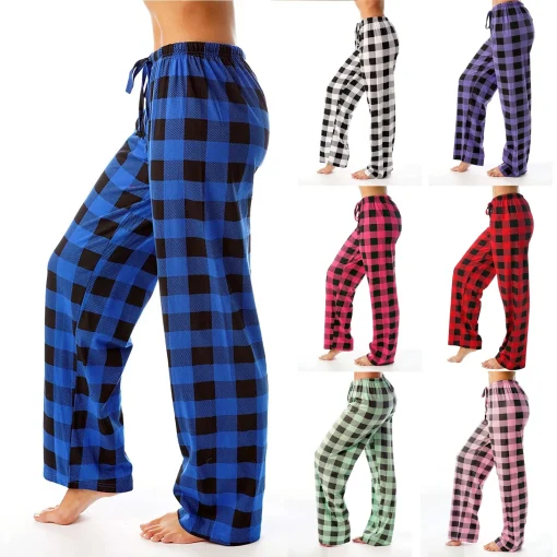 Pantalones pijama navideños mujer