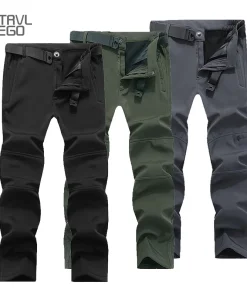 Pantalones senderismo camping hombres invierno TRVLWEGO