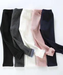 Pantalones térmicos de invierno para niños y niñas