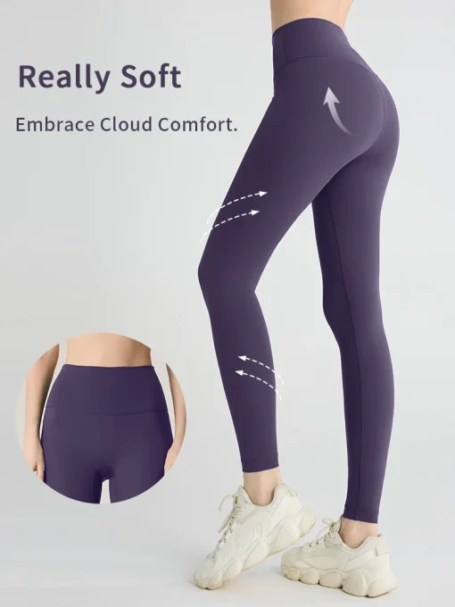 Pantalones yoga ajustados de cintura alta