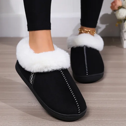 Pantuflas de invierno para mujer, cálidas y casuales